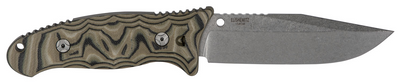 Hogue 35278 EX-F02 4.50" Fixed Clip Point Plain Tumble Polish 154CM SS Blade/ G-Mascus Green G10 Handle