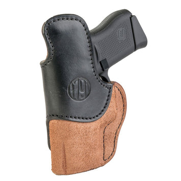 1791 Gunleather RCH3BLBR RCH  IWB Size 03 Black/Brown Leather Belt Clip Compatible w/Ruger LC9/1911/Glock 43/43X Right Hand