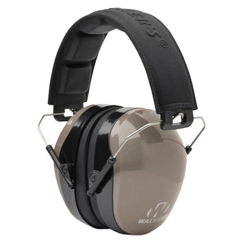 Walker's GWPFPM1FDE Pro Low Profile Folding Passive Muff 22 dB Over the Head Flat Dark Earth/Black Polymer