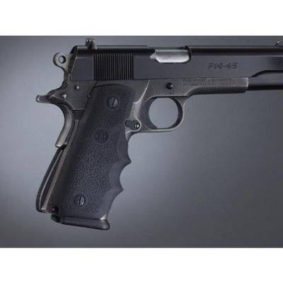 Hogue 14000 Rubber Grip Black Rubber with Finger Grooves for Para Ordnance P-14
