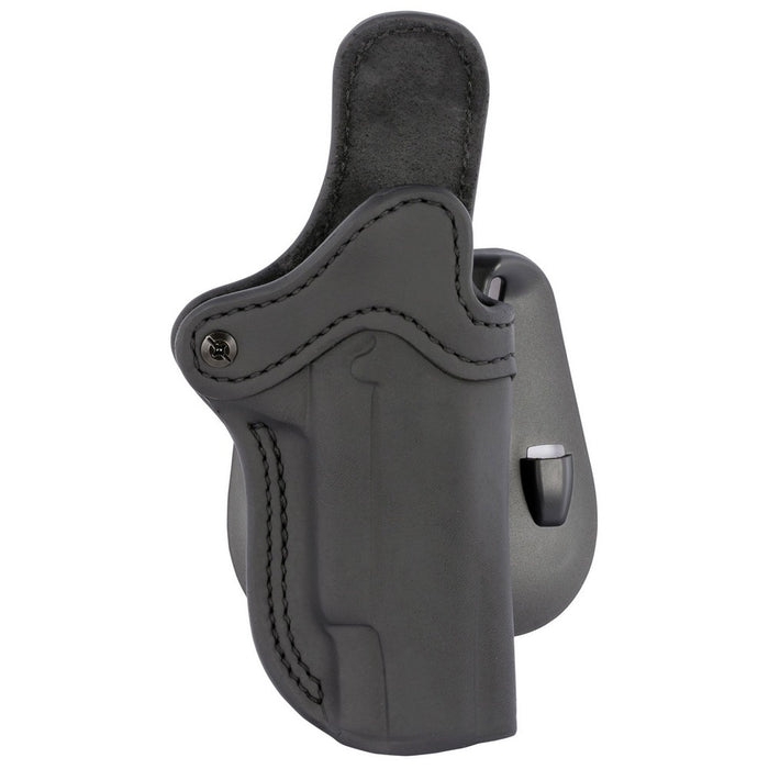 1791 Gunleather ORPDH1SBLR BH1 Optic Ready OWB 01 Stealth Black Leather Paddle Fits 4-5