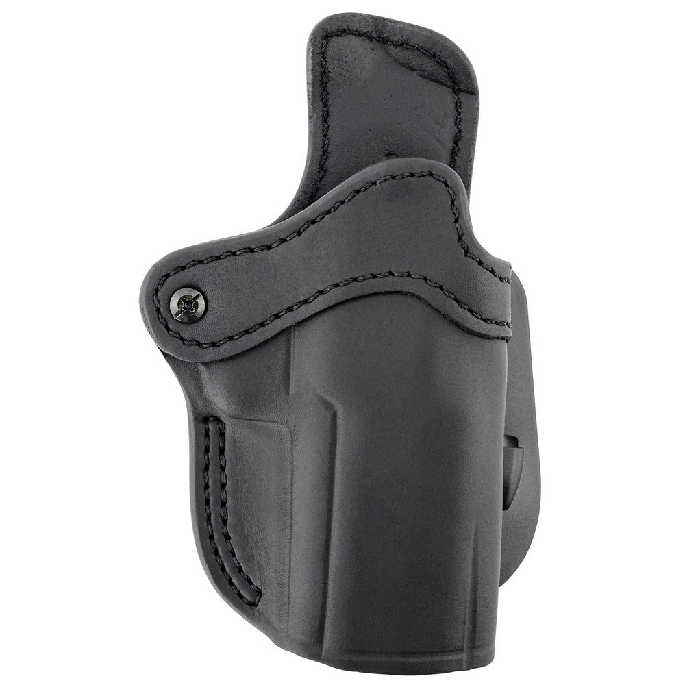 1791 Gunleather ORPDH24SBLR BH2.4 Optic Ready OWB 2.4 Stealth Black Leather Paddle Fits Walther PPQ/Sig P320/Springfield XD-M