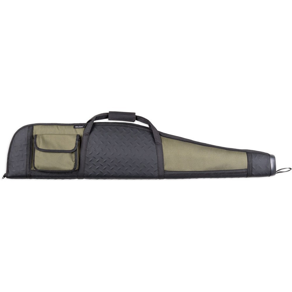 Bulldog BD310 Armor Rifle Case 48" Black with Green Panels Water-Resistant Nylon