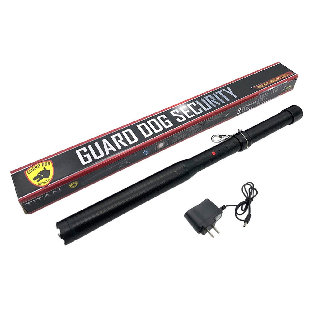 Guard Dog BTSG-GDTI Titan Baton  7,500,000 Stun Gun with Light Black Aluminum