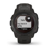 Garmin 0100229310 Instinct Fitness Tracker Graphite 45mm Solar Compatible With iPhone/Android Bluetooth/ANT+ GPS Yes