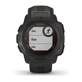 Garmin 0100229310 Instinct Fitness Tracker Graphite 45mm Solar Compatible With iPhone/Android Bluetooth/ANT+ GPS Yes