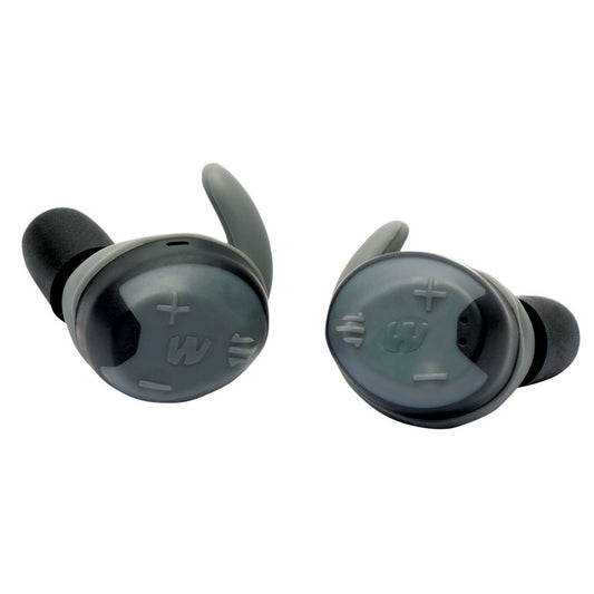 Walker's GWPSLCRRC2 Silencer 2.0 R600 26 dB In The Ear Gray Polymer