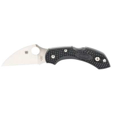 Spyderco C28FPWCBK2 Dragonfly 2 Lightweight 2.28" Folding Wharncliffe Plain VG-10 SS Blade Black Bi-Directional Texturing FRN Handle Includes Pocket Clip