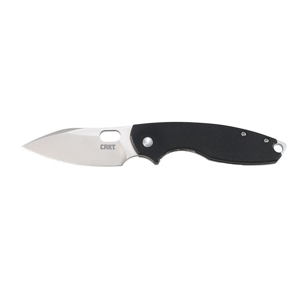 CRKT 5317 Pilar III 2.97" Folding Spear Point Plain Satin 8Cr13MoV SS Blade/ G10 Black/SS Handle Includes Pocket Clip