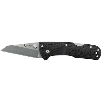 Cold Steel CS20KPL Kiridashi  2.50" Folding Sheepsfoot Plain 4116 Stainless Steel Blade/Black Griv-Ex Handle Includes Pocket Clip