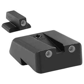 Meprolight USA 198103101  Self-Illuminated Black | Green Tritium Front Sight Green Tritium Rear Sight Set