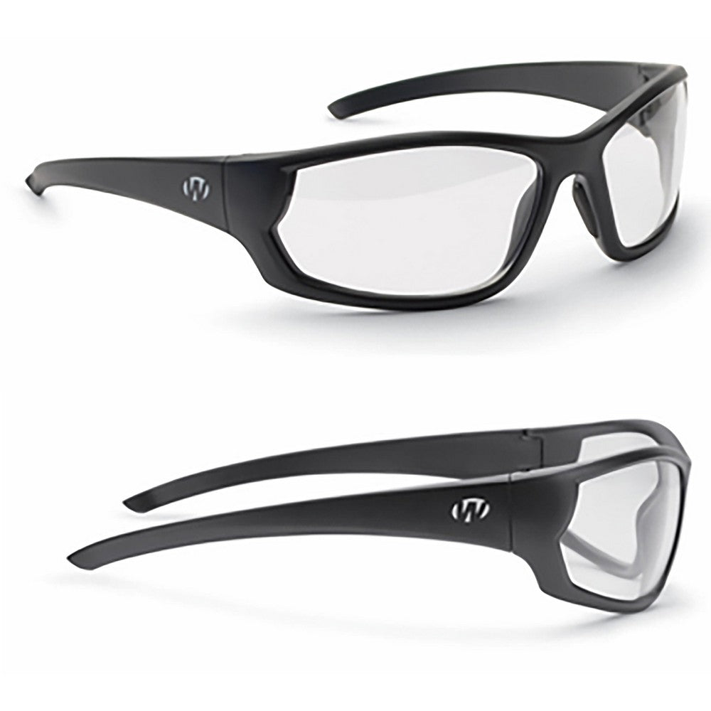 Walker's GWPIKNFF4CLR Ballistic Eyewear IKON Vector Adult Clear Lens Matte Black Frame