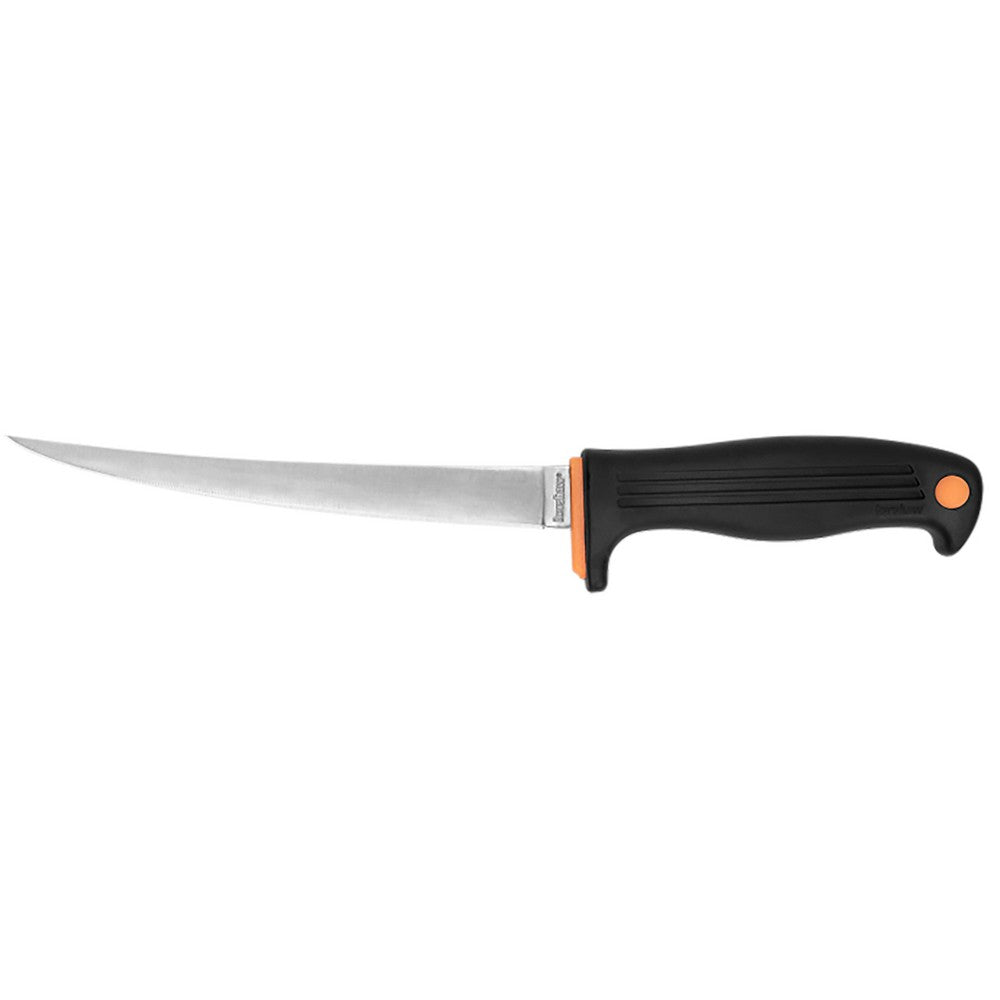 Kershaw 1257X Clearwater  7" Fixed Fillet Plain Satin 420J2 SS Blade Black Co-polymer Handle Includes Sheath