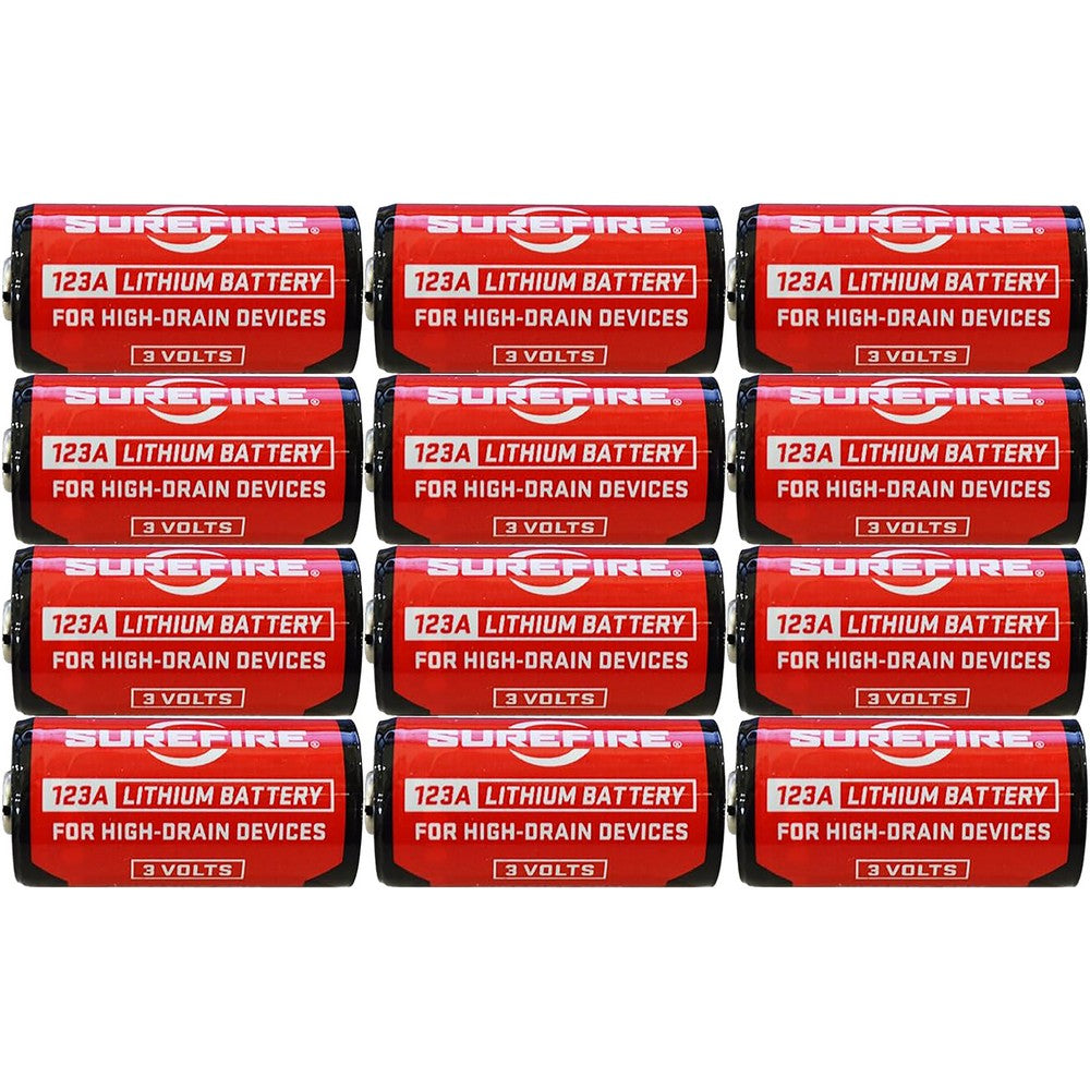 SureFire SF12ABBCS CR123A  3V 1550 mAh 12 Pack