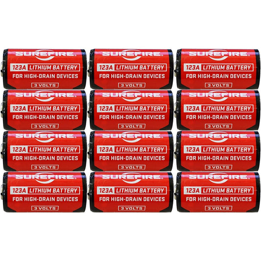 SureFire SF12ABBCS CR123A  3V 1550 mAh 12 Pack