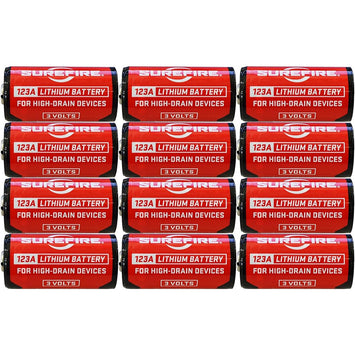 SureFire SF12ABBCS CR123A  3V 1550 mAh 12 Pack