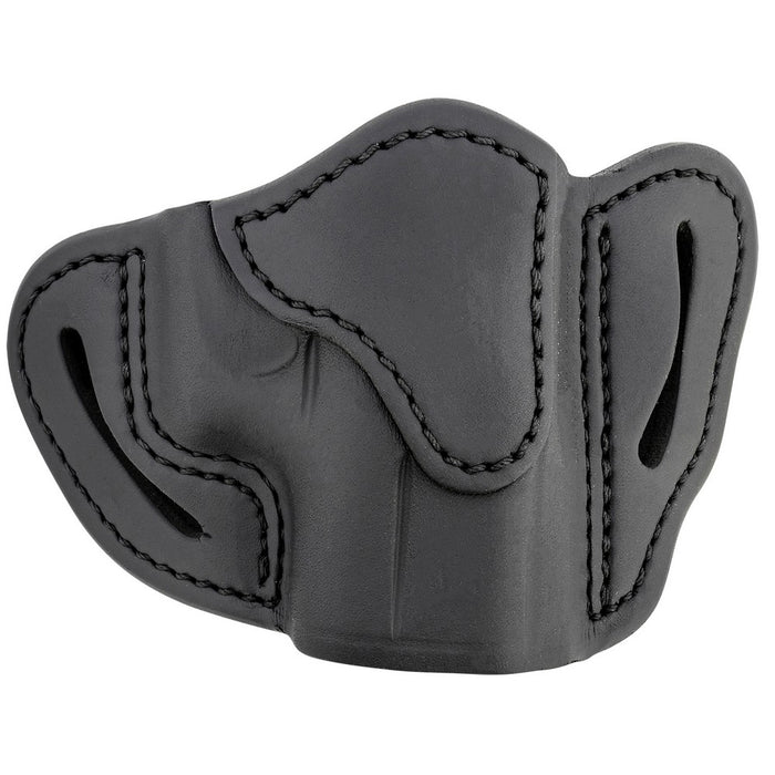 1791 Gunleather ORBHCSBLR BHC Optic Ready OWB Compact Stealth Black Leather Belt Slide Compatible w/Glock 43/Sig P365/Walther PPK Right Hand Includes Belt Clip