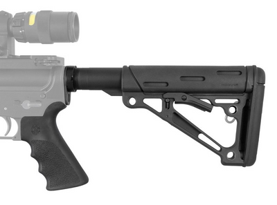 Hogue 15078 OverMolded Stock Kit Black Synthetic for AR-15, M16 Includes Rifle Length Forend & Finger Groove Grip