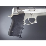 Hogue 69000 Rubber Grip Black Rubber with Finger Grooves for S&W 6906, Shorty 40, 4013 TSW