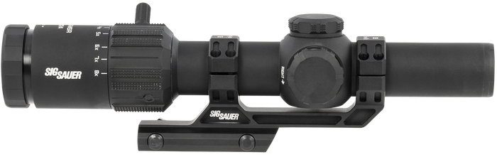 Sig Sauer Electro-Optics SOTM81000 Tango-MSR LPVO 1-8x24mm 30mm Tube Illuminated Red MSR BDC8 Reticle Features Throw Lever & ALPHA-MSR Mount