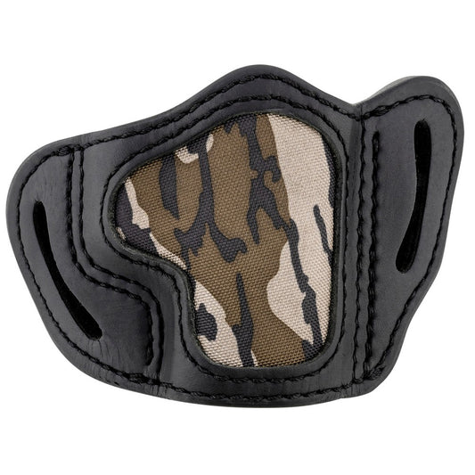 1791 Gunleather MOBHCSBLR BHC Optic Ready OWB Size C Mossy Oak/Stealth Black Leather Belt Slide Compatible w/Glock 43/Sig P365/Walther PPK Right Hand