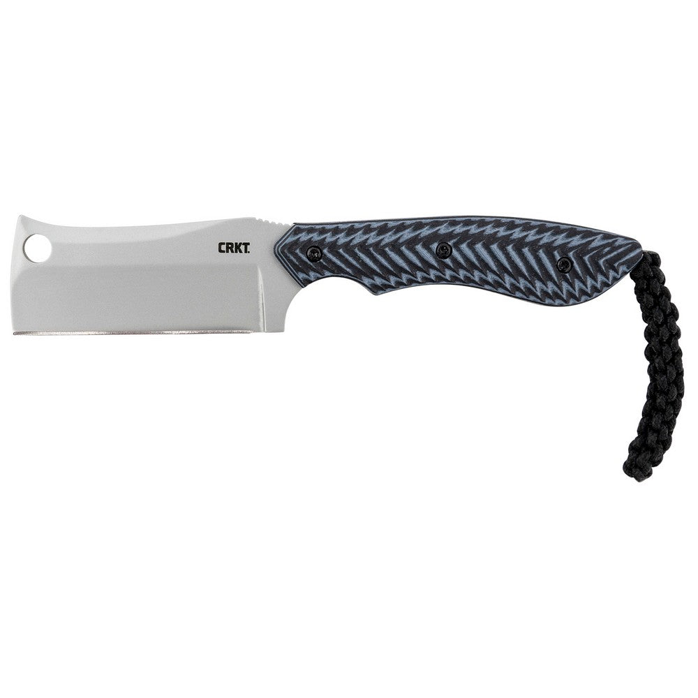 CRKT 2398 S.P.E.C.  2.44" Fixed Cleaver Plain Bead Blasted 8Cr13MoV SS Blade/Black Textured G10 Handle Includes Lanyard