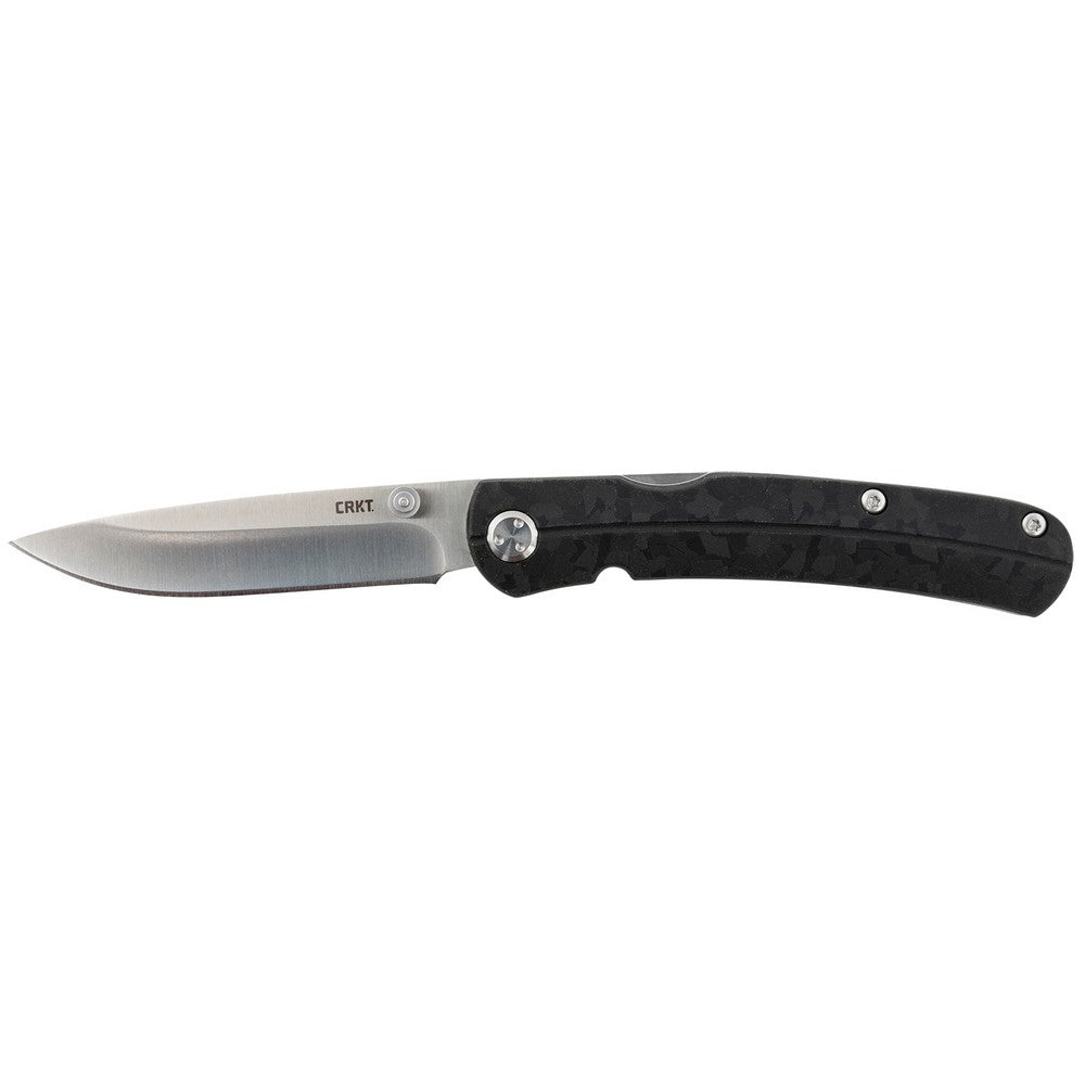 CRKT 6433 Kith  2.95" Folding Plain Satin 8Cr13MoV SS Blade/Black GRN Handle Includes Pocket Clip