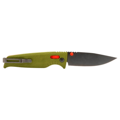 S.O.G SOG12790357 Altair XR 3.20" Folding Plain Bead Blasted Cryo CPM 154 SS Blade/ Field Green w/Stone Blue Accents GRN Handle