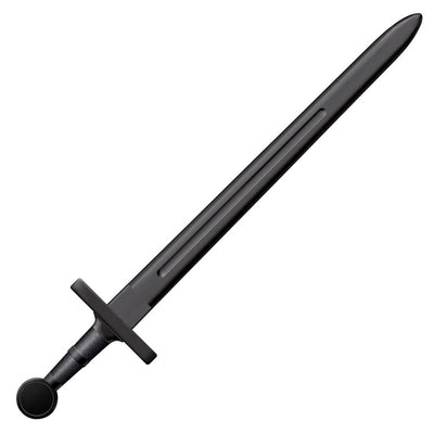 Cold Steel CS92BKS Medieval Training Sword 32.25" Sword Plain Black Polypropylene Blade/7.25" Black Polypropylene Handle