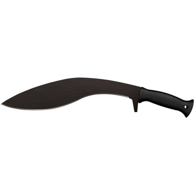 Cold Steel CS97KMPS Kukri Plus 13" Black Matte Baked-On Anti Rust 1055 Carbon Steel Blade/ Black Polypropylene Handle 18" Long Includes Sheath