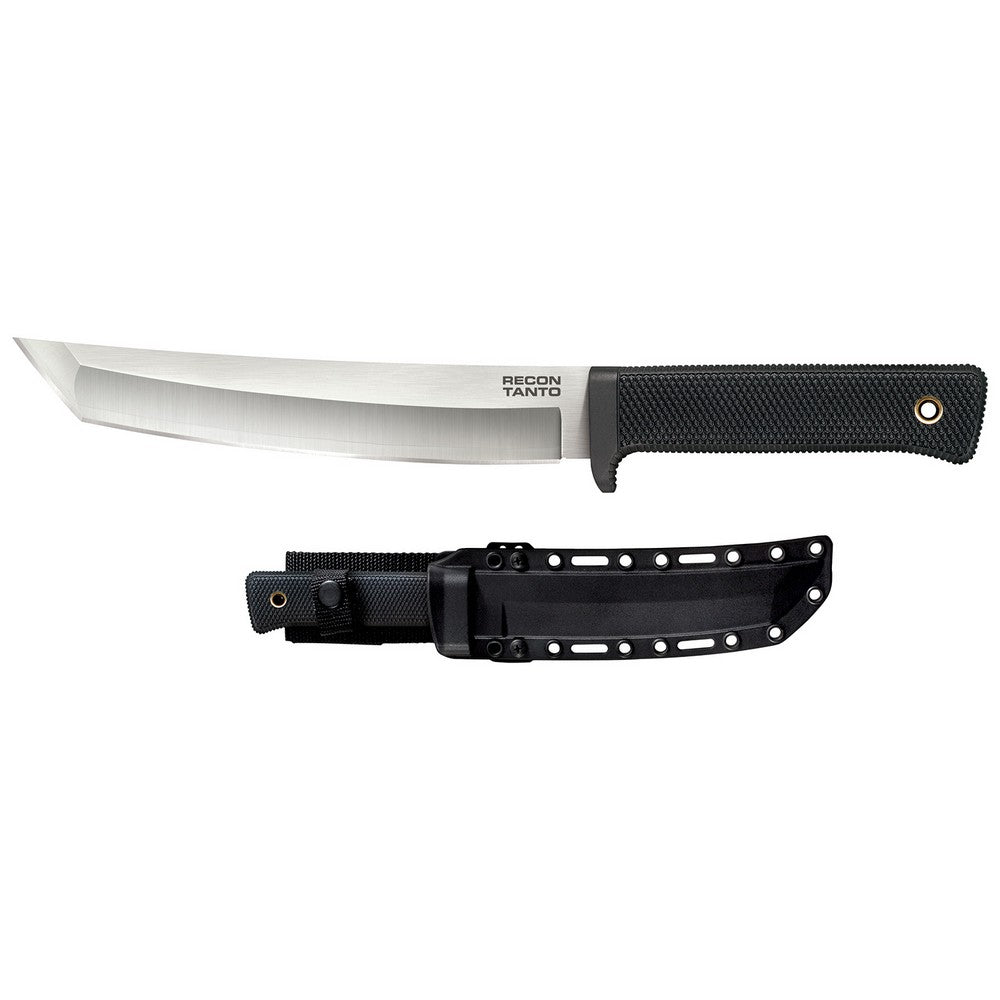 Cold Steel CS35AM San Mai Recon 7" Fixed Plain Tanto VG-10 San Mai Blade/Black Textured Kray-Ex Handle