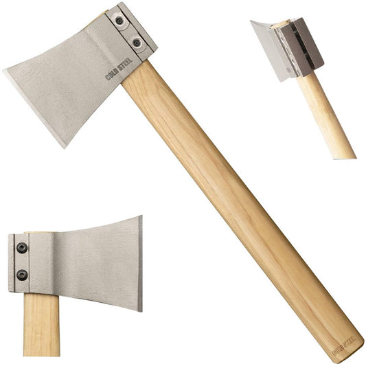 Cold Steel CS90AXA Professional Throwing Axe 4" Blade 1055 Carbon Steel Blade American Hickory Handle 16" Long