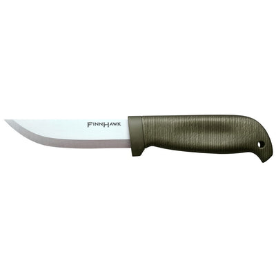 Cold Steel CS20NPK Finn Hawk 4" Fixed Plain Cryo 4116 SS Blade/OD Green TPR Handle