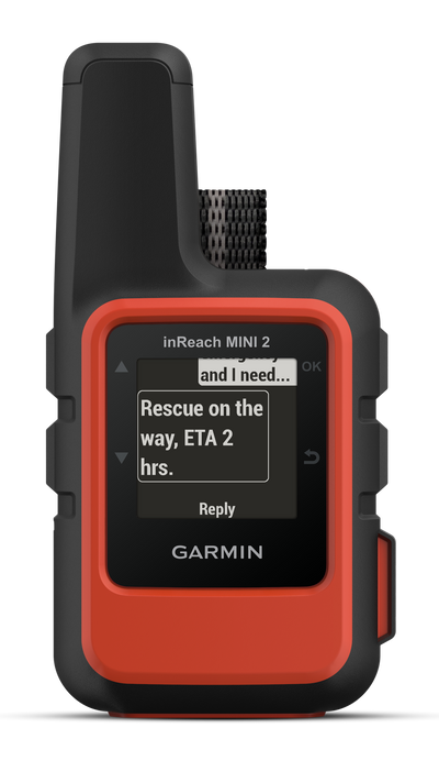 Garmin 0100260200 inReach Mini 2 Satcom Communication/SOS/Maps Black/Red Internal Rechargeable Lithium Battery Bluetooth/ANT+ GPS Yes