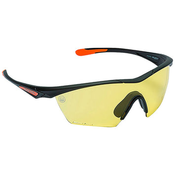 Beretta USA OC031A23540229UNI Clash Shooting Glasses Yellow Lens Black with Orange Accents Frame