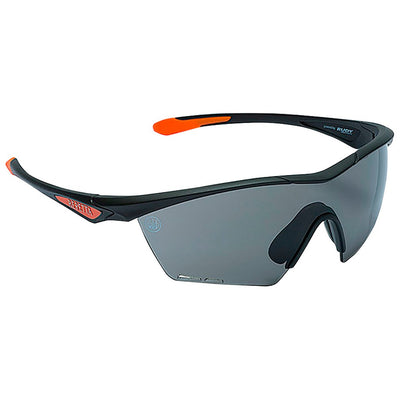 Beretta USA OC031A23540959UNI Clash Shooting Glasses Fume Lens Black with Orange Accents Frame