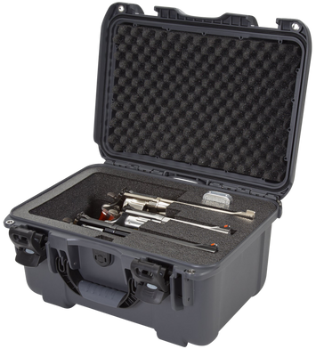 Nanuk 918REV07 918 3 Up Revolver Case Graphite Polymer w/ Foam Padding & Latches 14.90