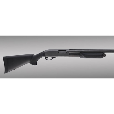 Hogue 08712 OverMolded Combo Kit Black Synthetic with Forend for Remington 870