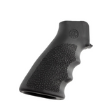 Hogue 15000 OverMolded Grip Black Rubber with Finger Grooves for AR-15, M16
