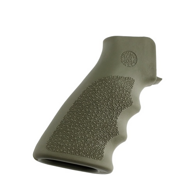 Hogue 15001 OverMolded Grip Cobblestone OD Green Rubber with Finger Grooves for AR-15, M16
