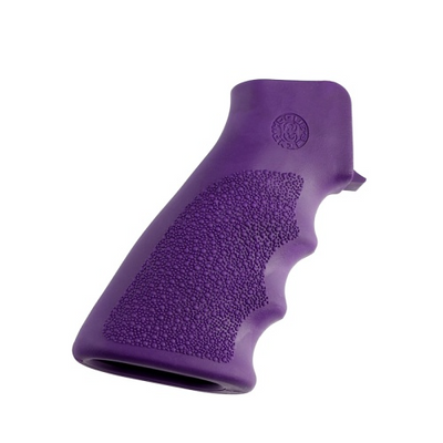 Hogue 15006 OverMolded Grip Cobblestone Purple Rubber with Finger Grooves for AR-15, M16