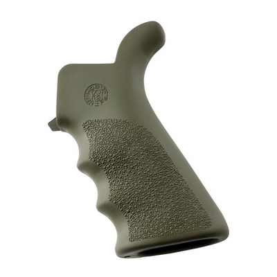 Hogue 15031 OverMolded Beavertail Made of Rubber With OD Green Cobblestone Finish for AR-15, M16