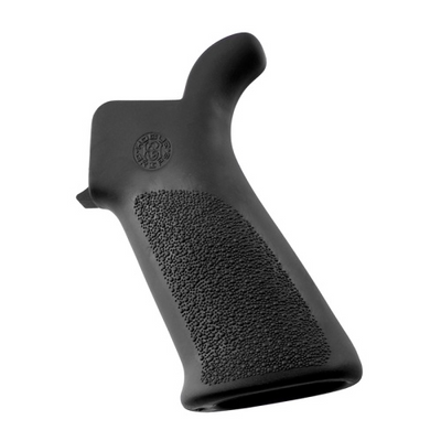 Hogue 15030 OverMolded Beavertail Cobblestone Black Rubber for AR-15, M16
