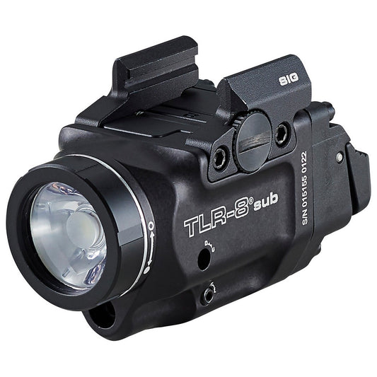 Streamlight 69417 TLR-8 Sub Gun Light with Red Laser  Black Anodized 500 Lumens White LED Sig Sauer P365