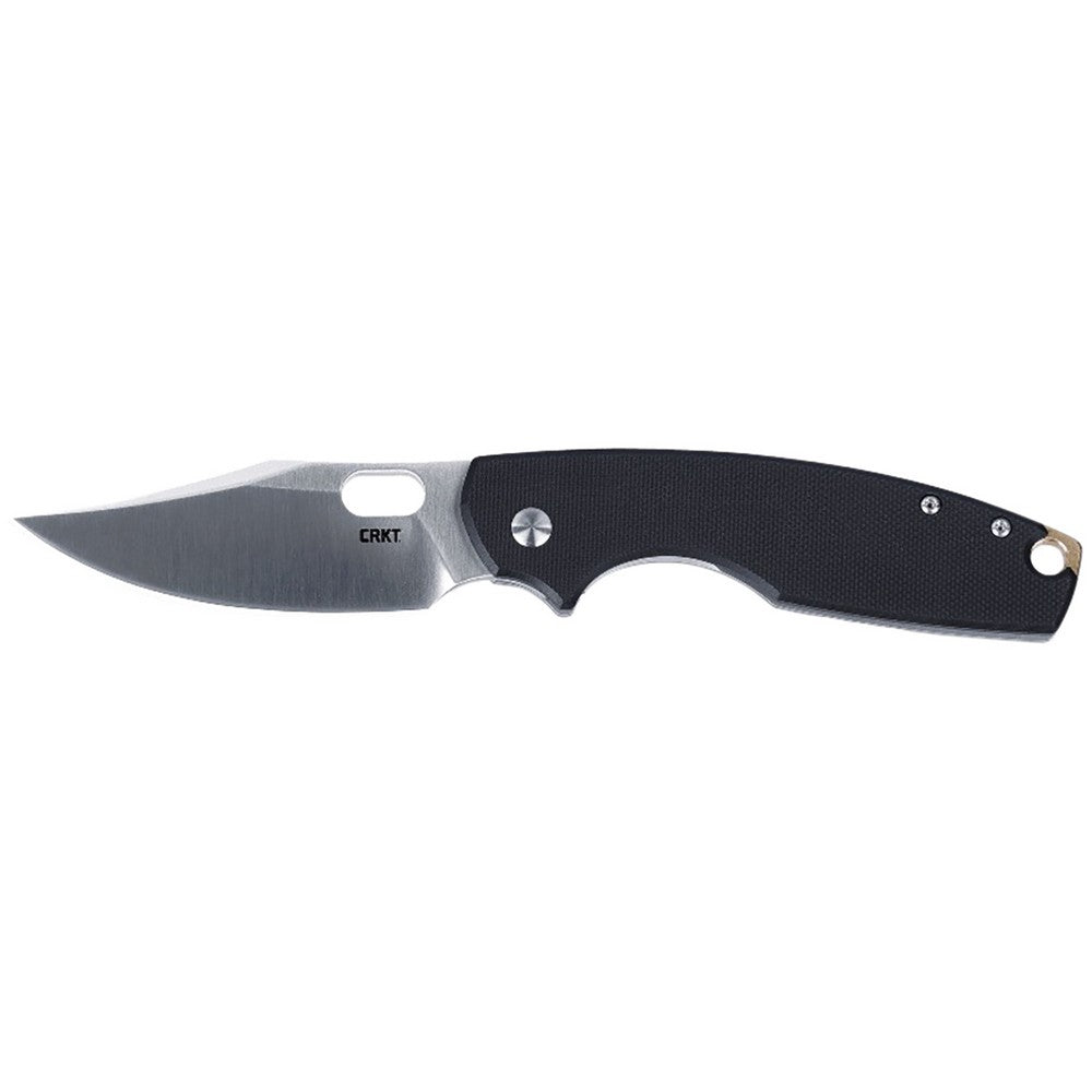 CRKT 5321 Pilar IV 3.09" Folding Plain Satin D2 Steel Blade/Black/SS G10/SS Handle Includes Pocket Clip