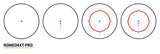 Sig Sauer Electro-Optics SOR44001 Romeo4XT-Pro Black 1 x 20 mm 2 MOA Red Ballistic Circle Dot Multi Reticle