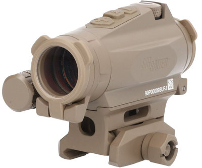 Sig Sauer Electro-Optics SOR44002 Romeo4XT-Pro Flat Dark Earth 1 x 20 mm 2 MOA Red Ballistic Circle Dot Multi Reticle