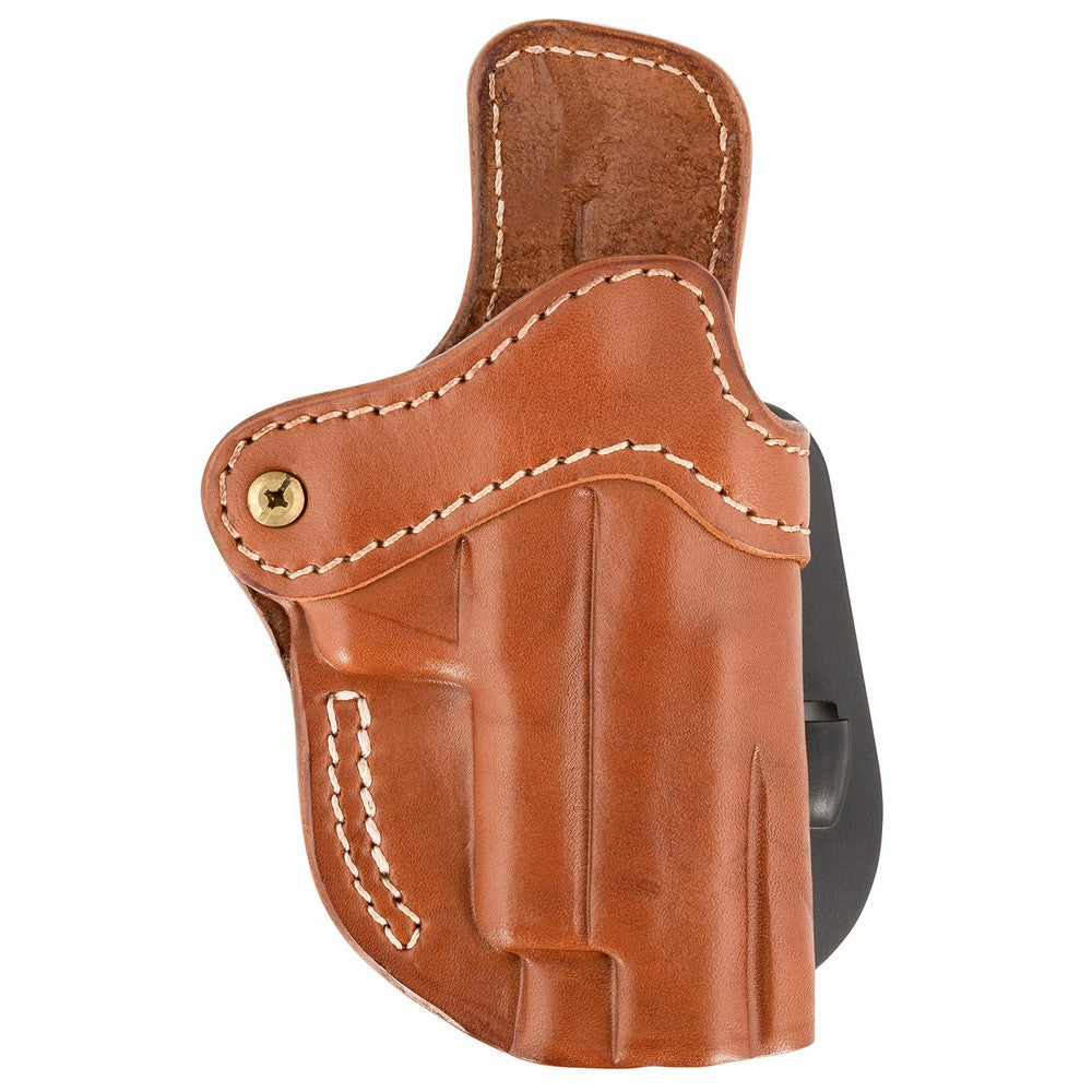 1791 Gunleather ORPDH23CBRR Paddle Holster Optic Ready OWB Size 2.3 Classic Brown Leather Paddle Fits Glock 17 Fits Walther PPQ Right Hand