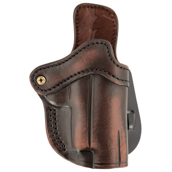 1791 Gunleather ORPDH23VTGR Paddle Holster Optic Ready OWB Size 2.3 Vintage Leather Paddle Fits Glock 17 Fits Walther PPQ Right Hand