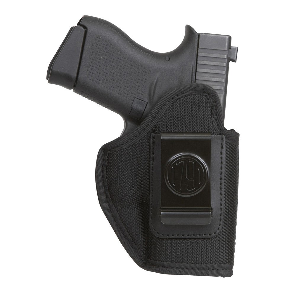 1791 Gunleather PNIWB3BLKR Premium Nylon  IWB Size 03 Black Ballistic Nylon Belt Clip Right Hand